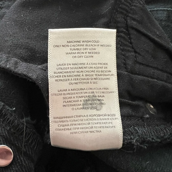 Re/Done High Rise Black Women's Jeans - Picture 10 of 16